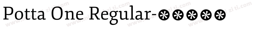 Potta One Regular字体转换